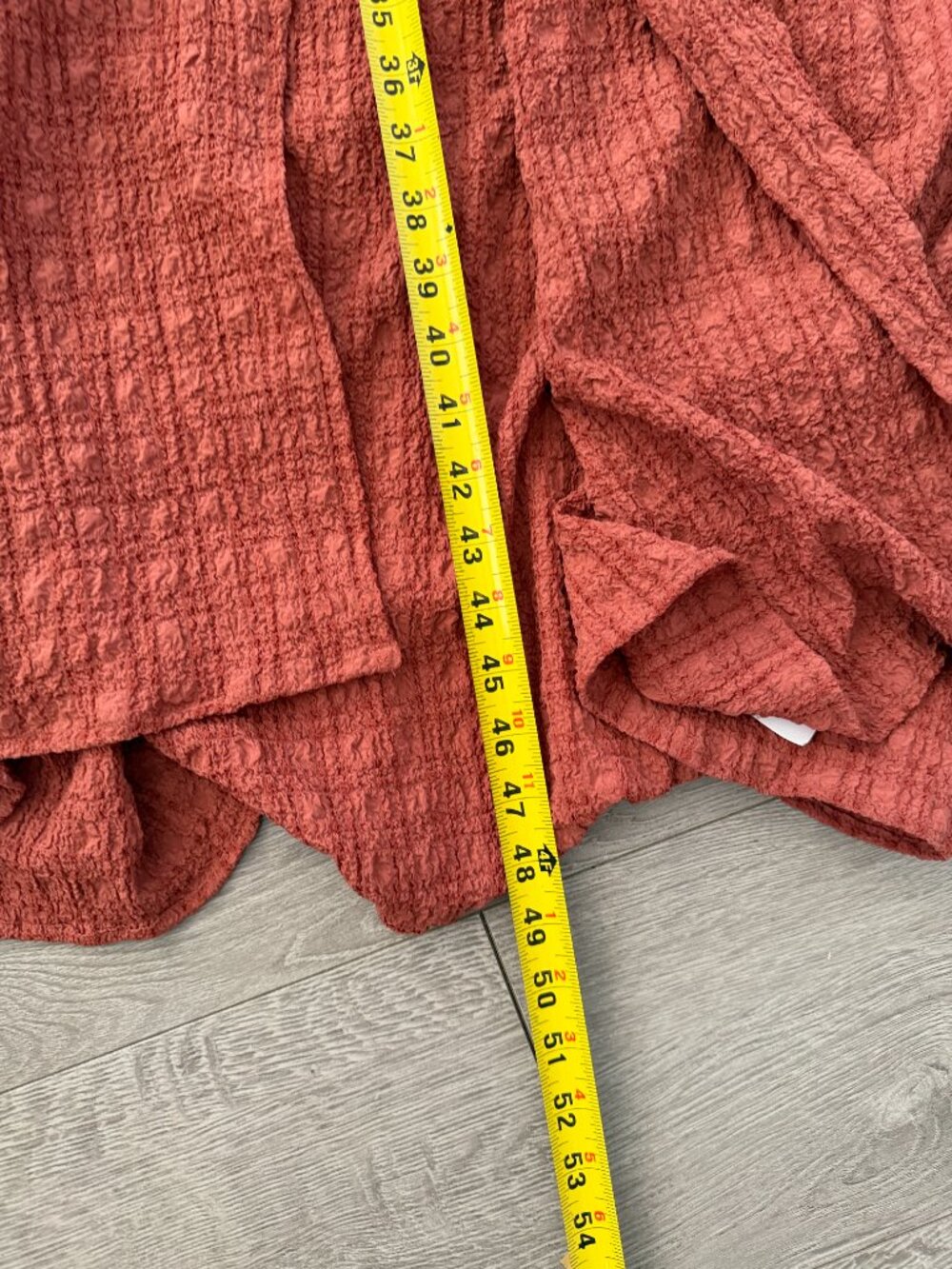 ASOS DESIGN Rust Textured Puff Sleeve Midi Dress Size US 2 NWT - Picture 7 of 8
